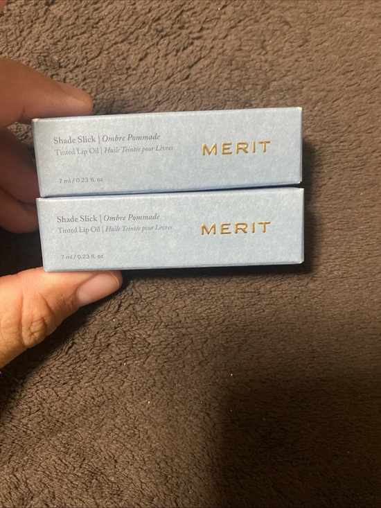 Merit Other - 2 Merit Shade Slick Lip Oil - Au Naturel NIB